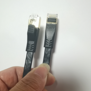 QRDZCABLE Pro-Flex Cat7 Flat S/FTP Shielded Jumper with Bespoke Mold Options for 10Gbps Networking