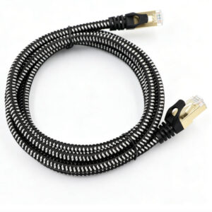 Tailor-Made Cat7 Braided S-FTP Ethernet Patch Cable with Reinforced Nylon Mesh Jacket