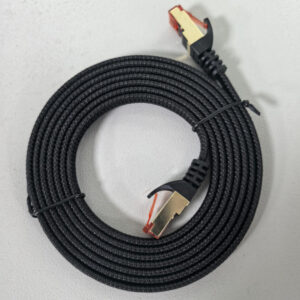 Aero-Slim Cat8 Flat Ethernet Cable with S/FTP Shielding for 40Gbps High-Speed Infrastructure